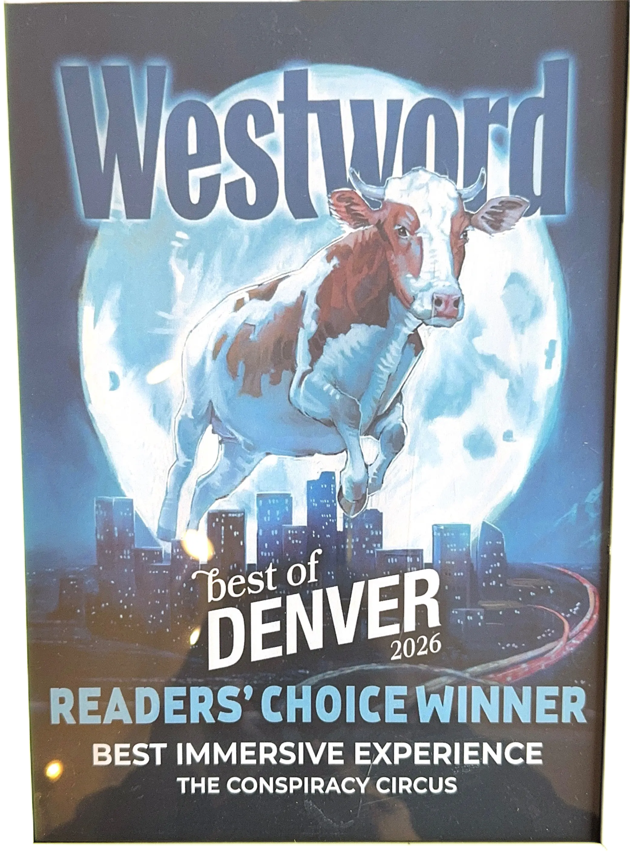 Westword Best of Denver 2026 Readers' Choice Winner - Best Immersive Experience - The Conspiracy Circus